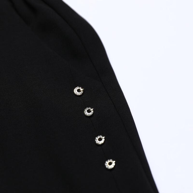 Past Loose Fit Elastic Waist Wide-Leg Cropped Pants