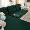 Thick Velvet Sofa Cover Solid Color Sofa Cushion Cover Elastic Slipcover All-inclusive Couch Cover Dining Room