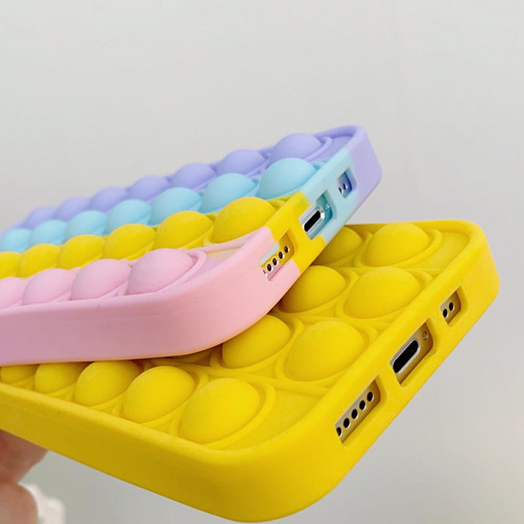 Colorful for 12 Pro Fidget Rainbow Silicone Soft Case Phone Cover New