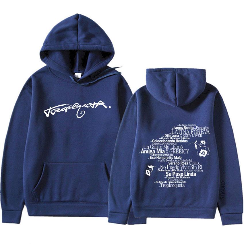 Karol G Tropicoqueta Harajuku Graphics Hoodie Long Sleeve Sweatshirt Men's Y2K Clothing Casual High Quality Pullover