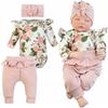 Girls' Set Shorts With Bodysuit 3 Pcs. Roses 80