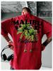 2026 Vintage Kalifornien Palmenbaum Strand Grafik Baumwoll T-Shirt Unisex Lockerer Schnitt Hiphop Urban Street Style Freizeit Kurzarm T-Shirts