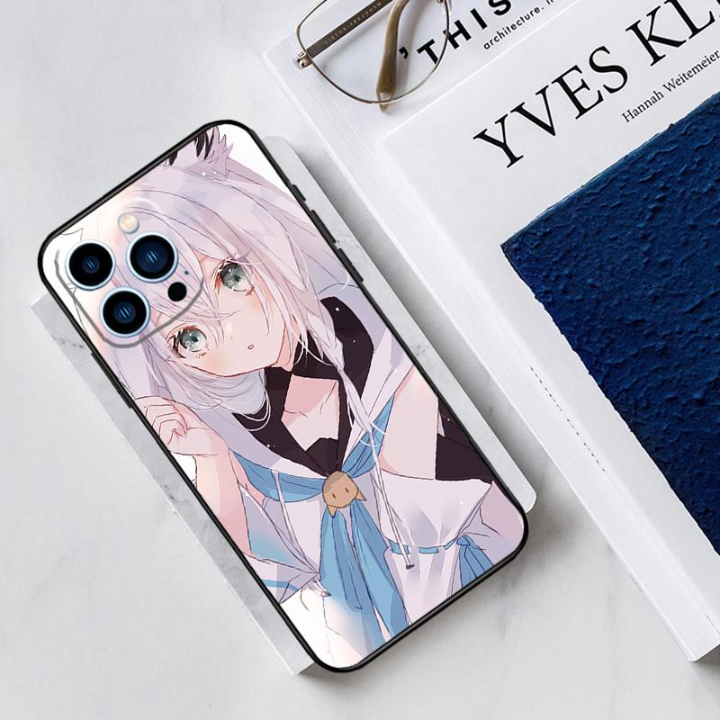 Shirakami Fubuki Hololive Case For iPhone 17 Air 15 14 11 16 Pro Max 13 12 Mini 15 16 Plus 16e Funda Silicone Cover