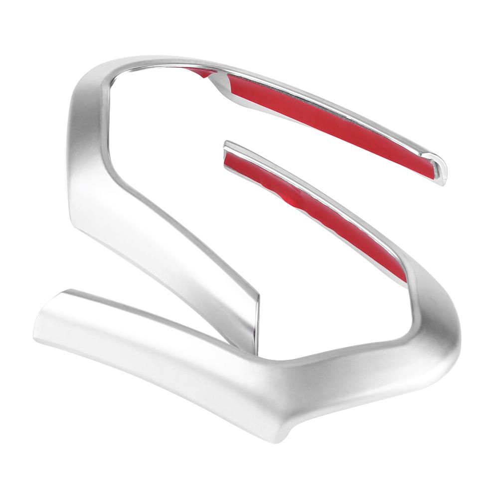 

2pcs Steering Wheel Cover Trim Frame for MSport F20 F22 F30 F32 F10 F06 F15 F16 Chrome plating