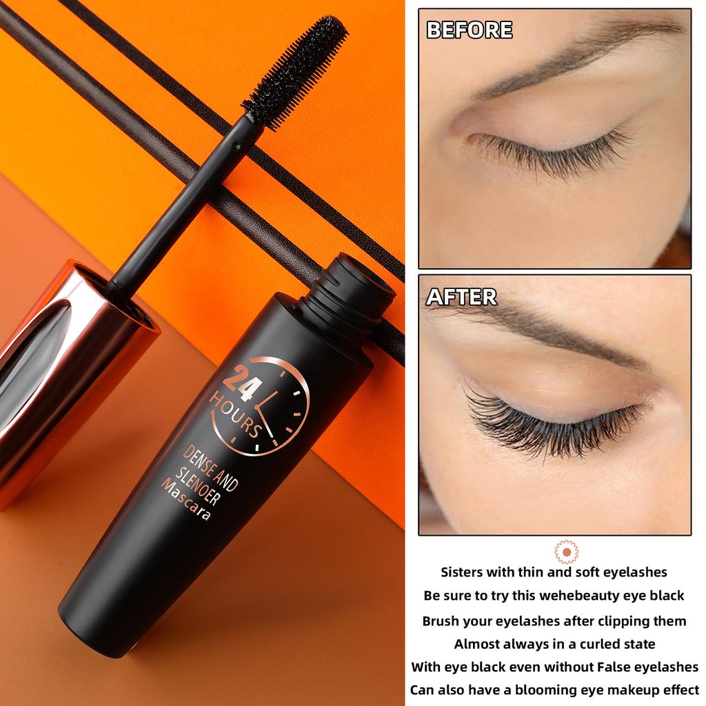 1PC Black Mascara Lengthens Eyelashes Waterproof Long-lasting 8D Mascara Lash Extension Cosmetics Makeup
