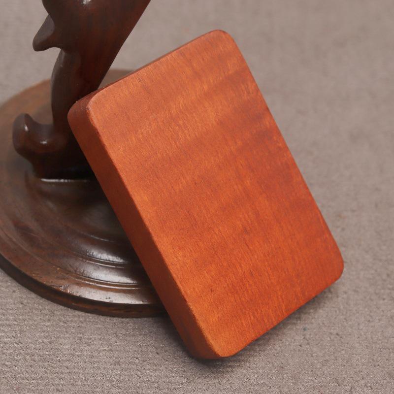 Peach Wood Wu Shi Pai Pendant for Children's Accessories - Safe Jujube Wood Plaque
