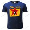 Neues Baumwoll-Kurzarm-Mano Negra Manu Chao Rockband Herren Schwarz T-Shirt Hohe Qualität Top Tee T-Shirt männlich Vintage-T-Shirt