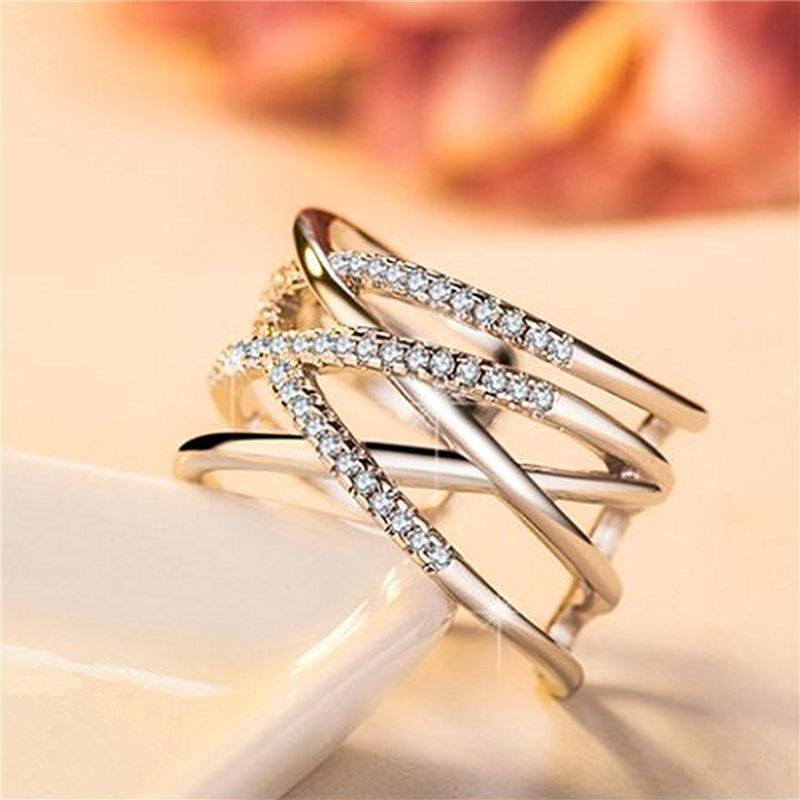 Neuer 925er Sterlingsilberring Verstellbar Schlichtheit Mode Exquisit Herren Damen Schmuck Zubehör Hochzeitssteine Party Geschenke
