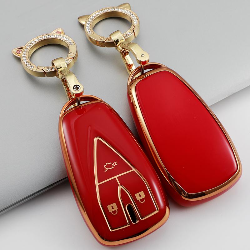 For Changan Cs35 Plus Cs75Plus Cs55Plus Eado Uni-T Oushang X5 X7 Ev Tpu Car Key Case Cover Shell Fob Keychain