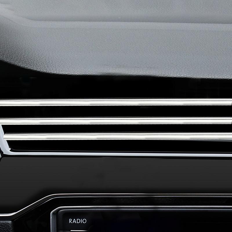 Air Vent Decorations For Car Air Conditioning Vent Outlet Cover Trim Kit 10X PVC Air Vent Outlet Trim Car Air Conditioning Vent