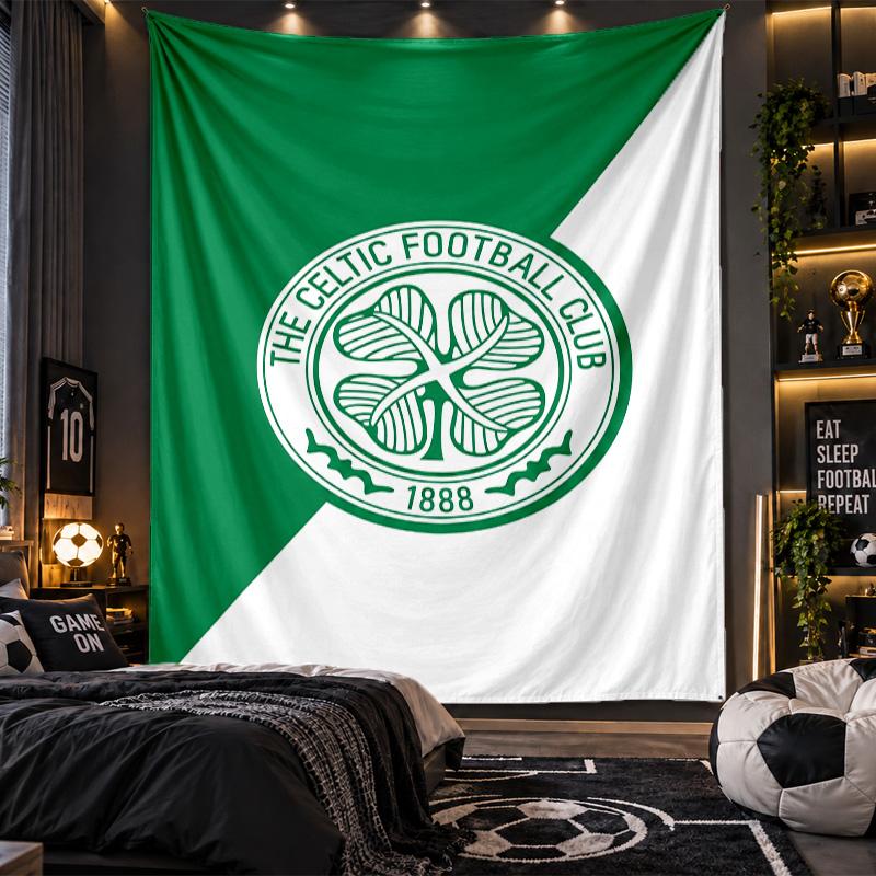 Arazzo da Appendere alla Parete Tessuto con Stampa Celtic FC per Soggiorno Camera da Letto Decorazione per la Casa