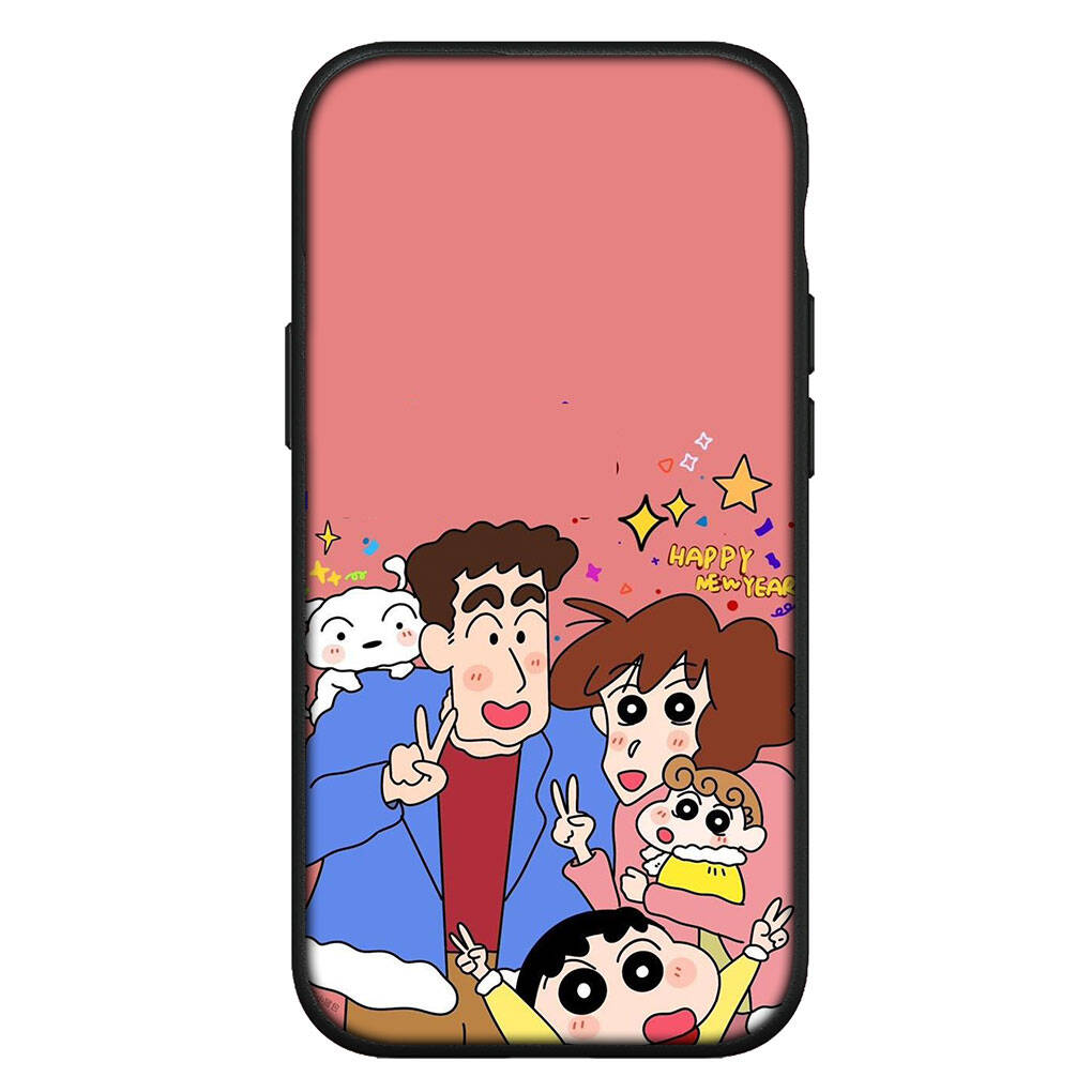 Cover for iPhone 17 16 15 Xiaomi Poco Redmi Note 14 13 12 Pro 16e Samsung Galaxy S25 S24 S23 OPPO Huawei Cartoon Crayon Shin Chan Shinchan Phone Case