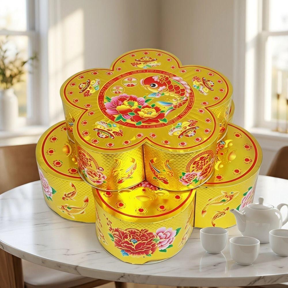 Decorative Foldable Box Foldable Craft Box Hard Cardboard Pagoda Base Box  Festival Gift