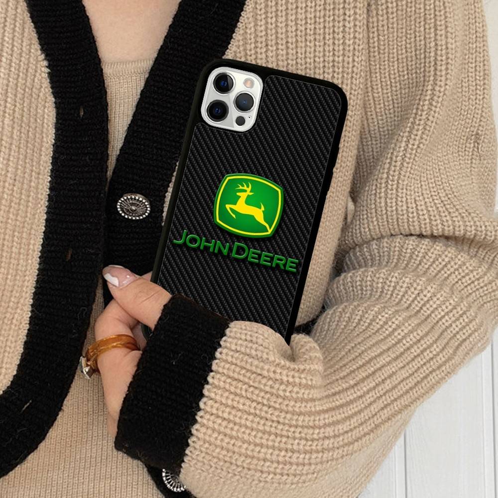

Green J-John Truck D-Deeres For IPhone 11 12 13 14 15 16 17 Pro Max Plus TPU+PC Shockproof Back Phone Cases iPhone 17