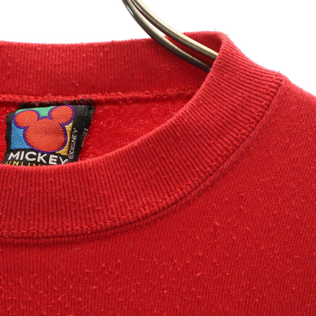 MICKEY UNLIMITED 90s Old USA Made Mickey Mouse Long Sleeve Trainer Men's Used