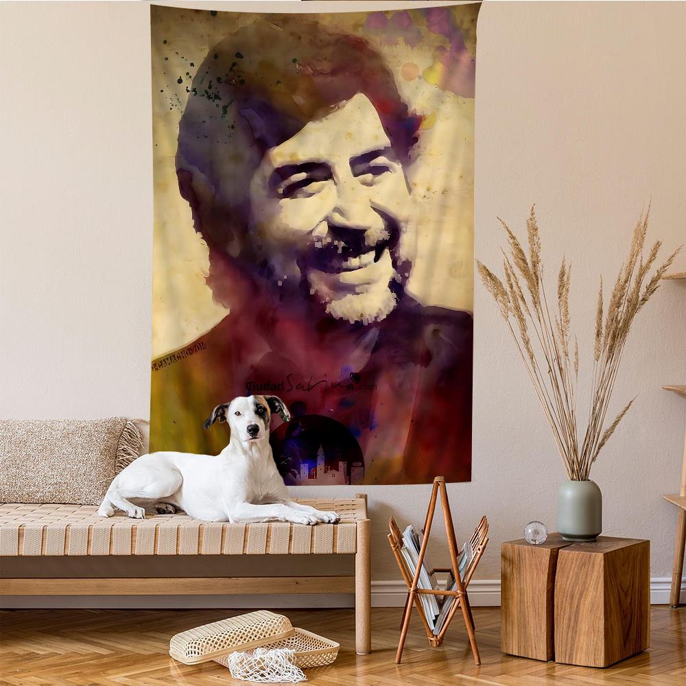 Joaquin Sabina Musician Hanging Bohemian Tapestry Bohemian Wall Tapestries Mandala Kawaii Room Decor