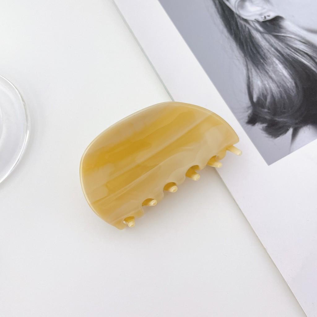 Vintage Acetate Hair Claw Snap Clip Fashionable Versatile Geometry Accessory For Ladies