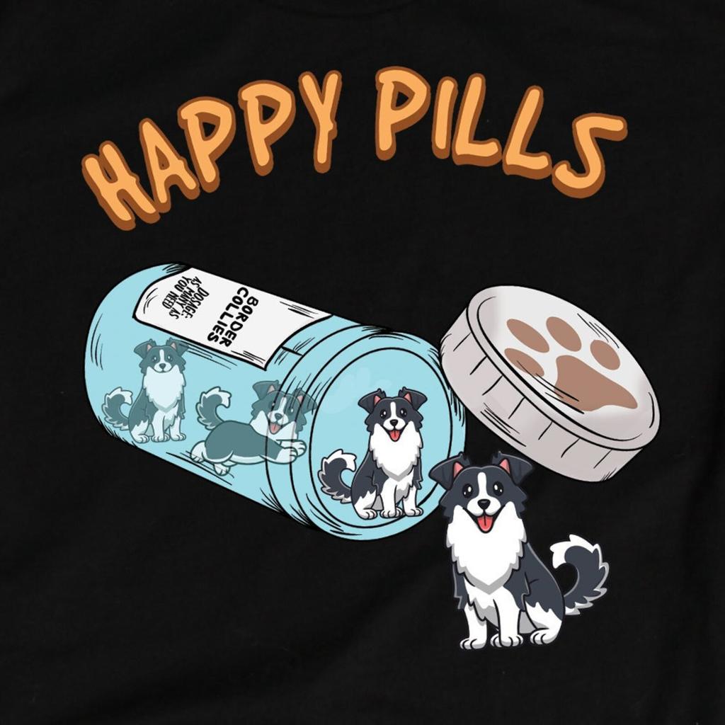 Border Collie Dog Happy Pills and kids tshirt, Border Collie and kids tshirts, Funny Pet Dog Owner Gift Tand kids tshirt