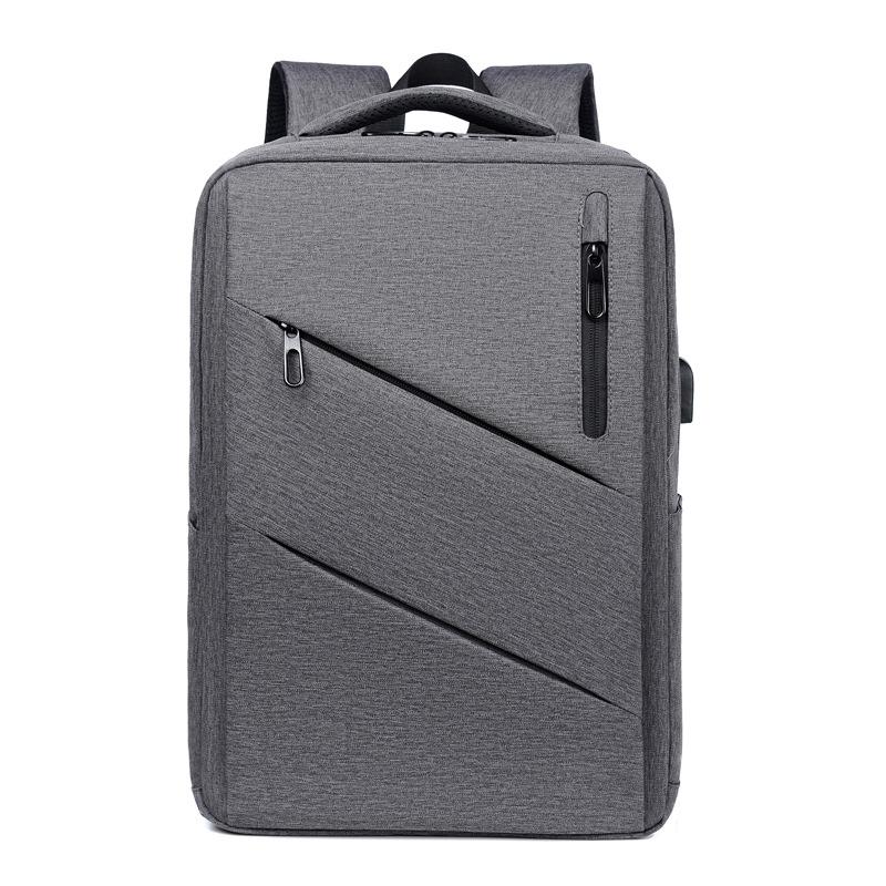 

TS JYL laptop bag,Business Backpack Men Waterproof Multi Travel Wear Resistant Oxford USB OneSize сірий