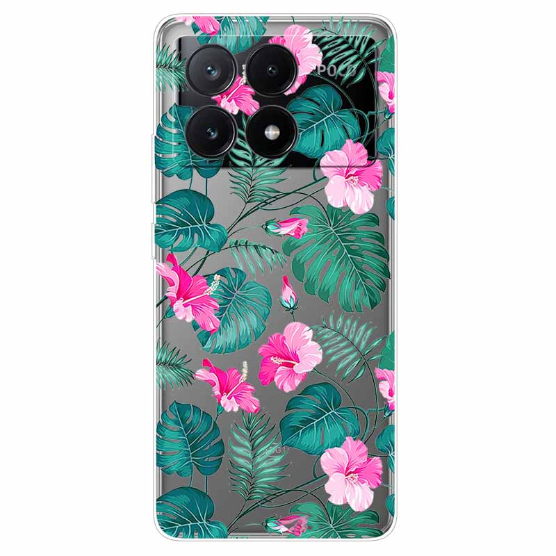 For Xiaomi Poco X6 Pro Case Transparent Cute Soft Silicone TPU Coque for Poco X6 / X6 Pro 5G Phone Cover X 6 X6Pro Clear Shells