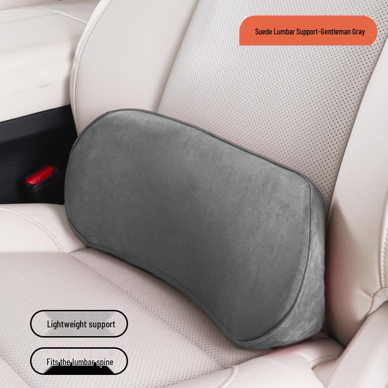 כרית תמיכה מותנית וצווארית לרכב – כרית דקה מקצף זיכרון לתמיכה בגב ובזנב