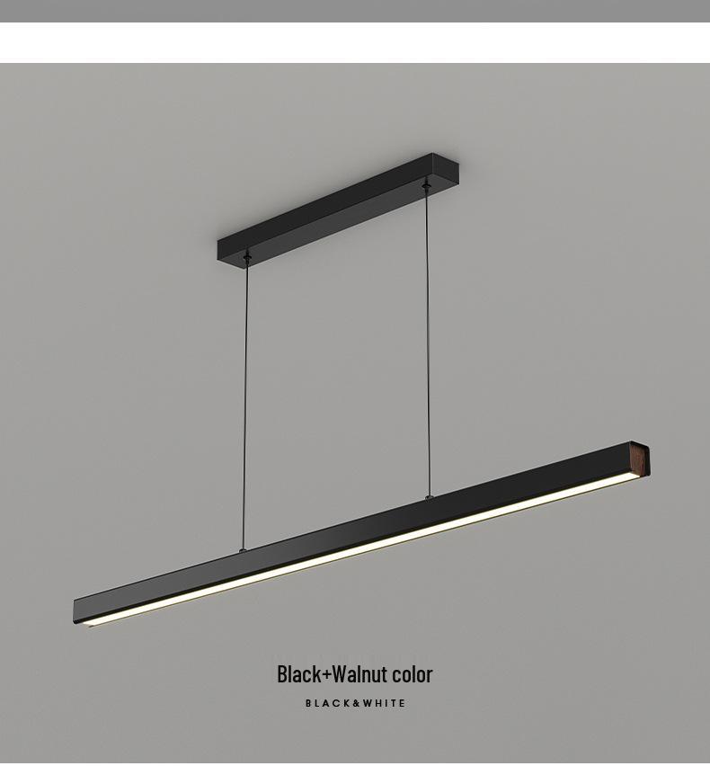 Chinese Style Retro Walnut Ceiling Light - Full Spectrum Eye Protection for Living Room & Study