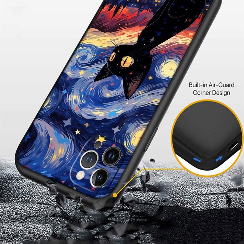 FM15 Cat Kitten Meow Soft Shell Phone Case for Xiaomi Poco C40 C50 C51 C55 C65 C71 C75 F3 F5 F6 F7 M2 M3 Pro Ultra