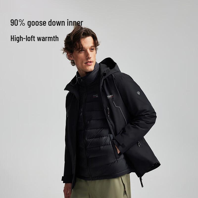 Men's 3-in-1 Down Insulated Hiking Jacket NWJFT5408E