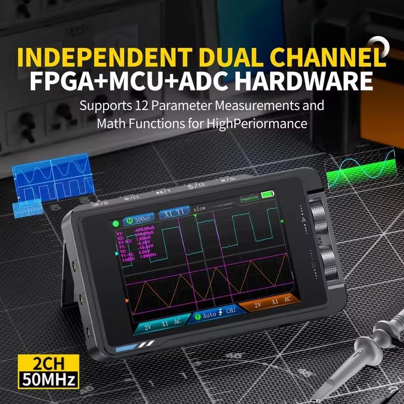 FNIRSI DS215H Oscilloscope 2 in 1 Electronic Repair tool Supports 8 languages Digital Professional Instrument