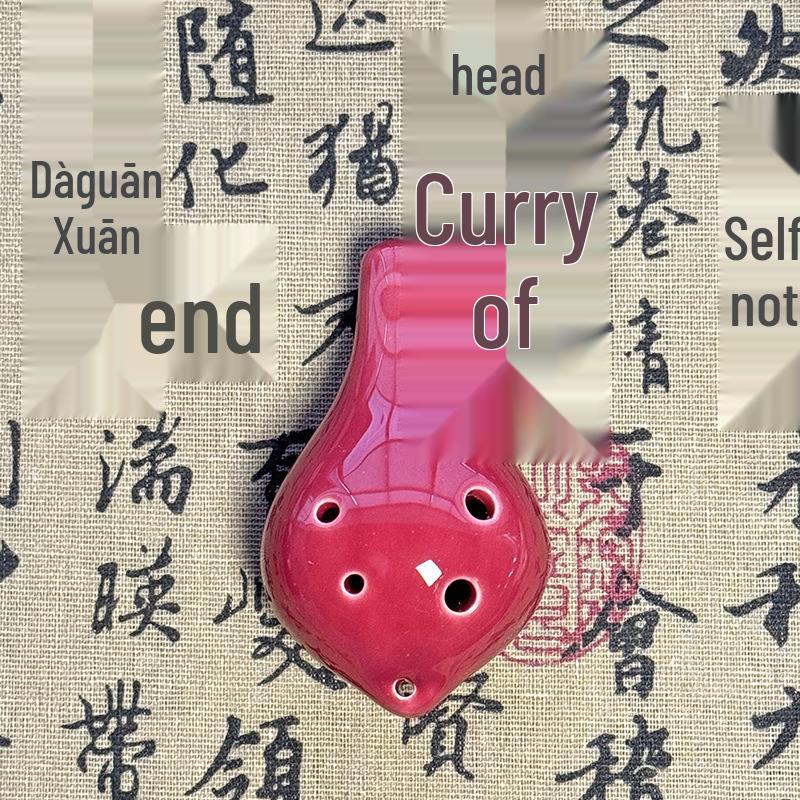 Základní 6otvorová altová ocarina přívěsek pro studenty a cestovatele