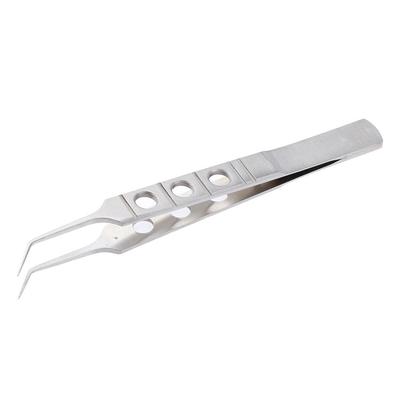 Double Eyelid Micro Surgery Forcep Ophthalmic Tweezers Precision Instrument Curved Head