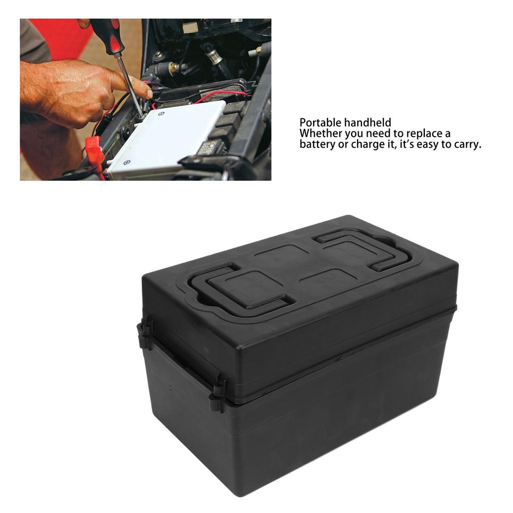 Electric Motorcycle Battery Box Portable Plastic Handheld Scooter Battery Storage Case