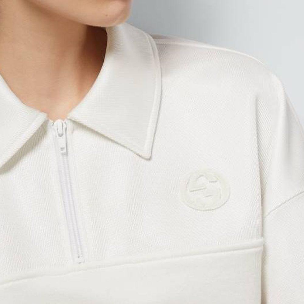 GUCCI Logo Patch Polo Shirt 773728-XJF8V-9088
