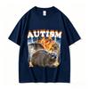Funny Autism Hyrax Meme Tshirt Unisexs Crew Neck High Quality Tee Unisex Vintage Harajuku Loose Pure Cotton Streetwear Tops