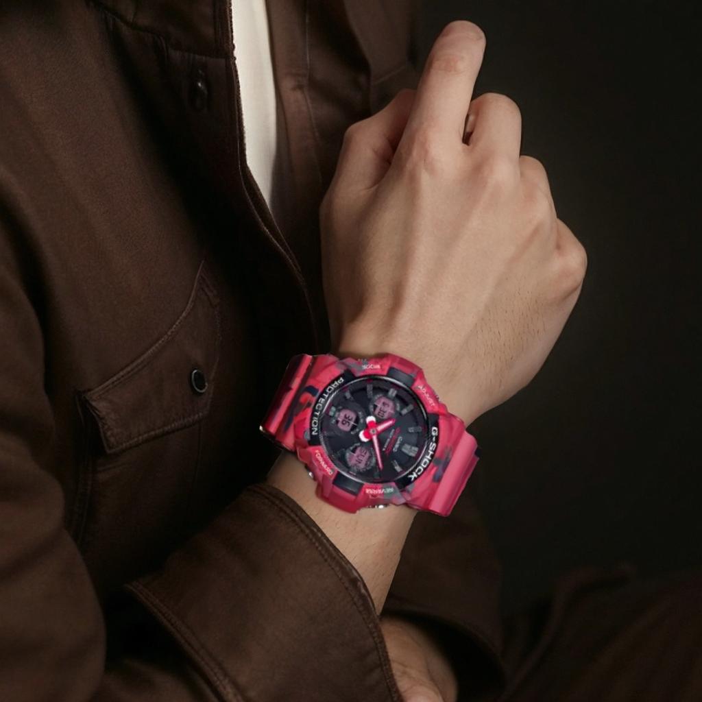 Casio G SHOCK G SHOCK Quartz Movement Watch Men's Watches Black Dial GAW-100CG-4A