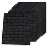 VidaXL Papier peint 3D autoadhésif Briques 10 pcs Noir