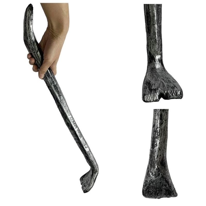 Plastic Fake Wrench/Crowbars,Realistic Bloody Spanner for Party Role Playing Tricky Toy Halloween Costume Accessory