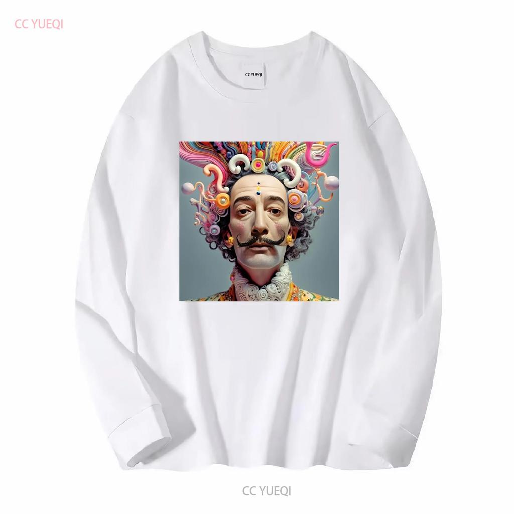 SALVADOR DALI T SHIRT abstract surrealism mens boys new long or short sleeves vintage Washed Soft homme Breathable Slightly