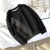 Women's Loose Lambswool Sweatshirt - Korean Style Casual Plus Velvet Thick Top for Autumn/Winter 2023.