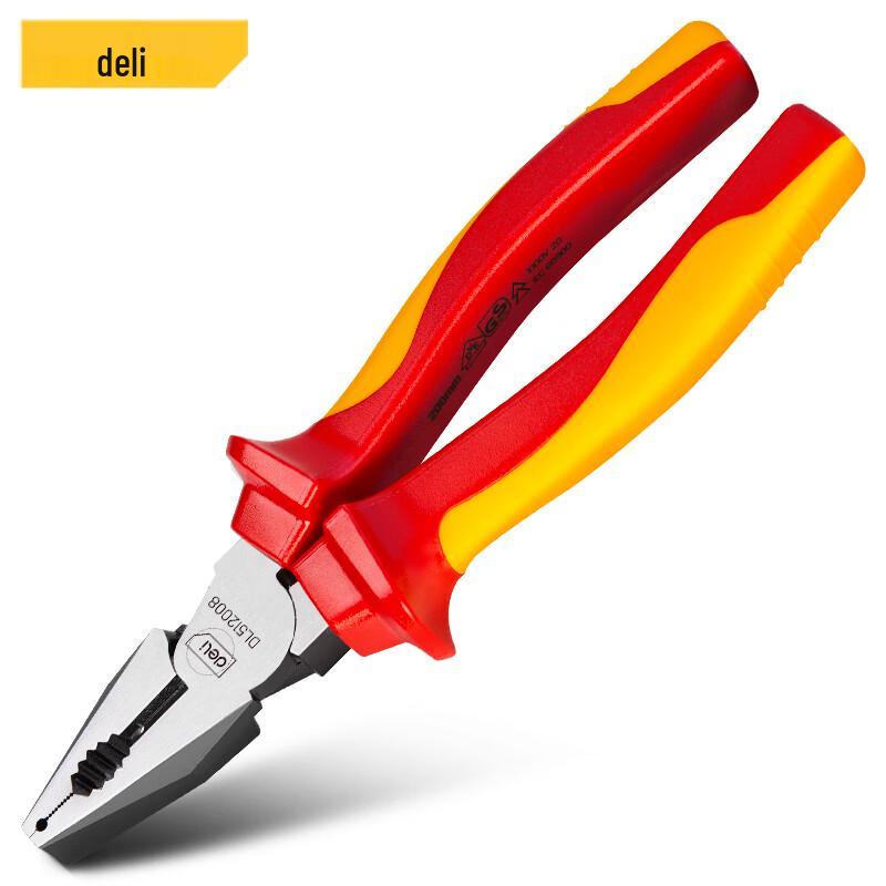 Deli 8-inch Insulated Electrician s Pliers