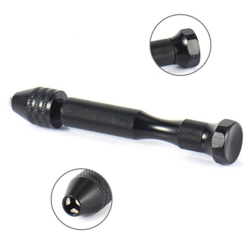 Micro Mini Hand Drill Bits Set Manual Pin Vise Woodworking for Model Resin Jewelry Hole Maker Puncher Craft Tools