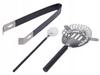 Set of bartender accessories 5 pieces black