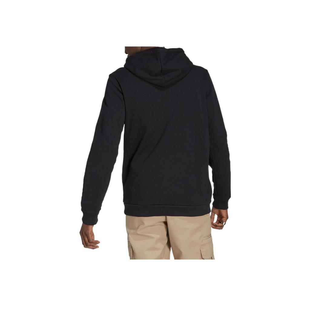 Adidas Originals Trefoil Logo Round Neck Pullover Hoodie Men Tops Black HK2761