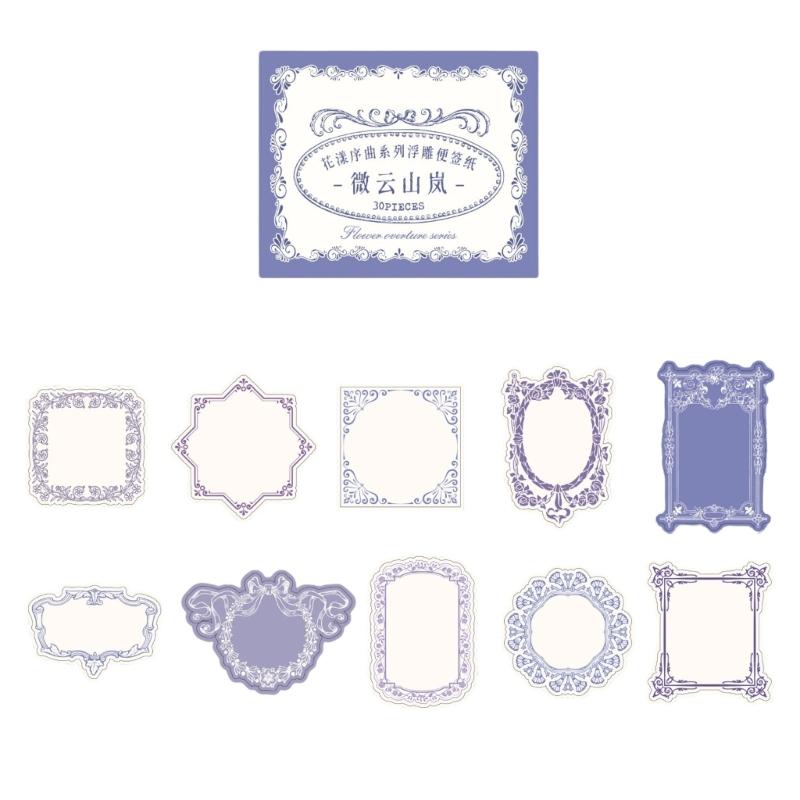 

30 Sheets Flower Embossed Scrapbooking Paper Decorative Note Sheets for Journal Planner Wedding Invitation Card Making