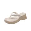 Comemore Summer Clip Toe Platform Wedges Women Slippers Thick Heel Flip Flops Solid Casual Sandals Slipper for Women