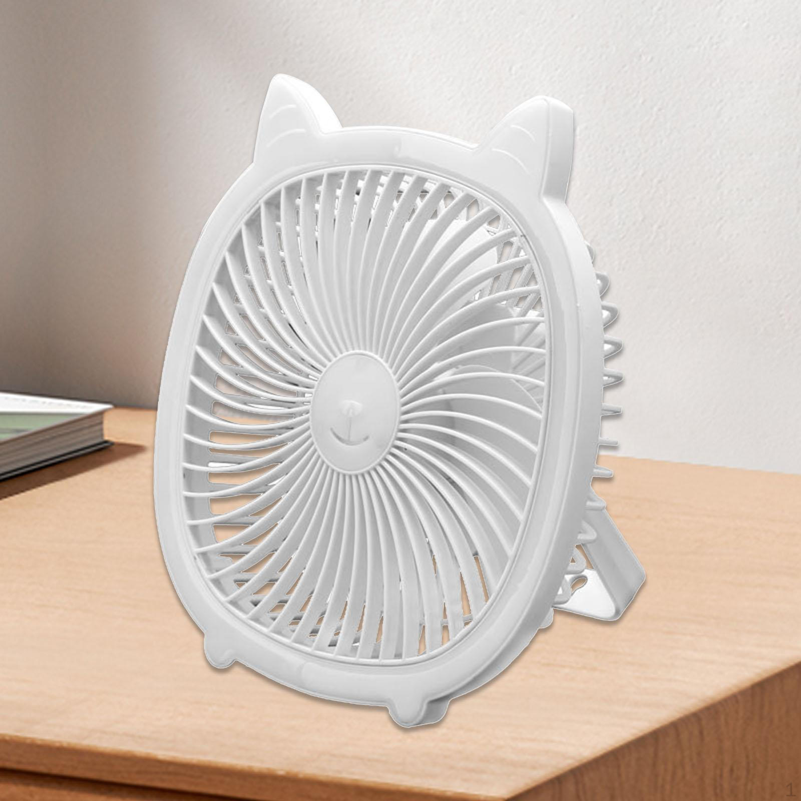 

Компактный настольный вентилятор, перезаряжаемое бесшумное портативное охлаждающее устройство для дома и офиса белый