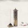 Chinese Style Pavilion Vertical Incense Burner Home Indoor Creative Zen Sandalwood 21cm Line Incense Holder Fragrance Ornaments 7