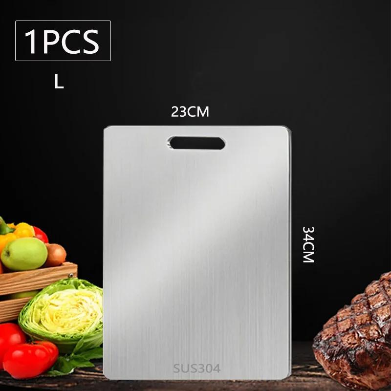WXCOO Kitchen Cutting Board Food Grade Chopping Cutting Boards Thickened Stainless Steel Boards for Cut Vegetables Fruit Meat