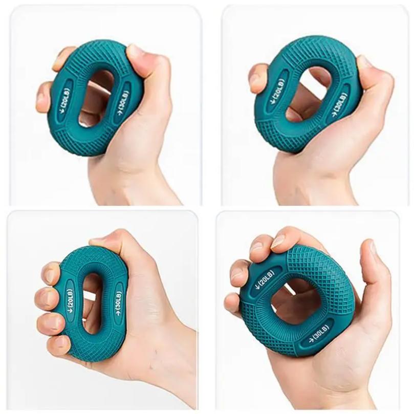 Silicone Finger Gripper Ring Hand Muscle Strengthener Exercise Carpal Expander Fitness Workout Device for Wrist Training