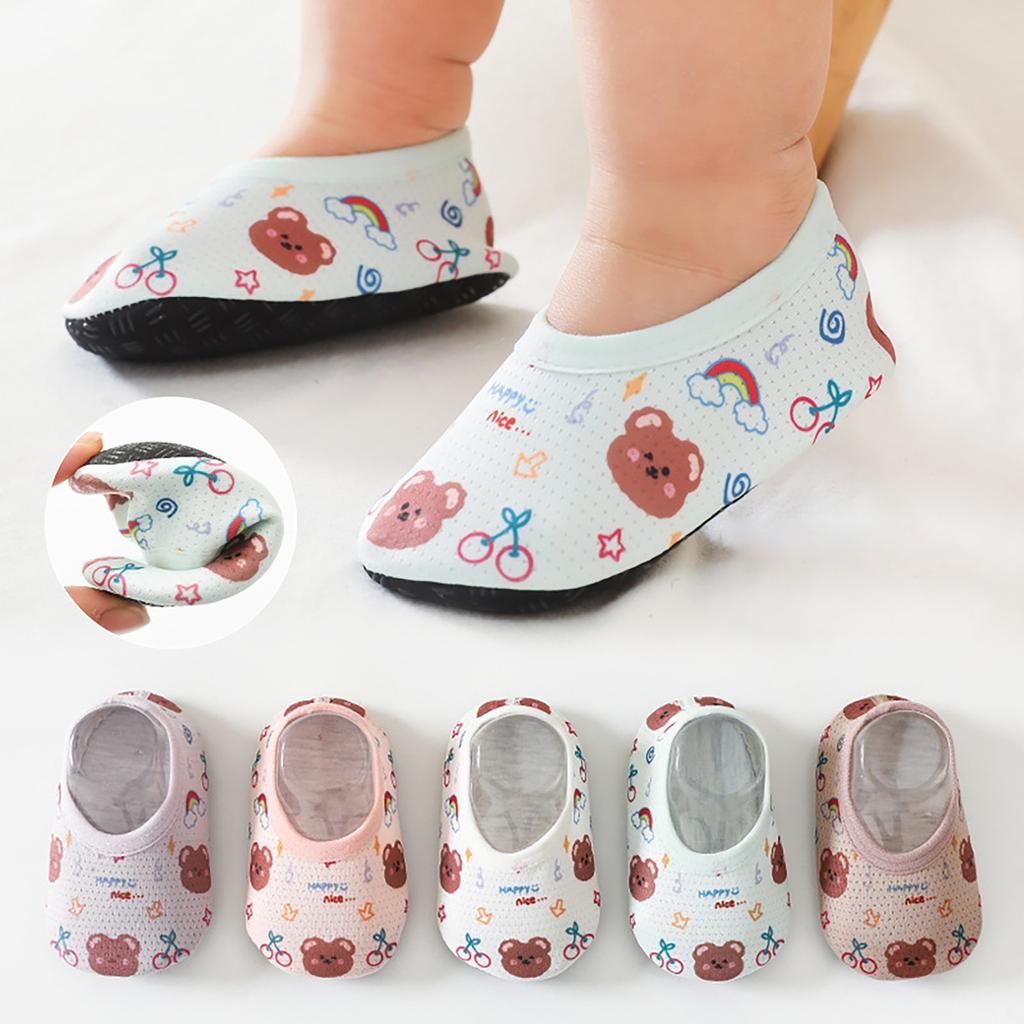 YANWANG Anti-Rutsch Baby Socken Mit Igeln - 5/6 Paar Knöchelsocken Für 1-3 Jahre Mehrfarbig